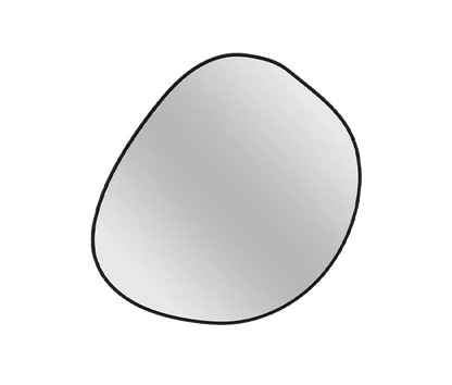 Miroir organique LED noir mat ou or