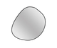 Miroir organique LED noir mat ou or