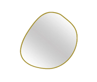 Miroir organique LED noir mat ou or