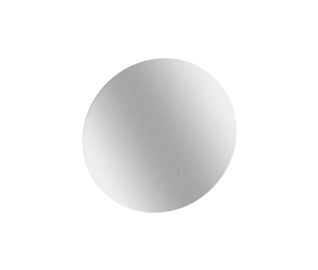 Miroir rond cadre ABS en retrait