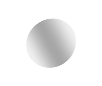 Miroir rond LED antibuée cadre aluminium en retrait