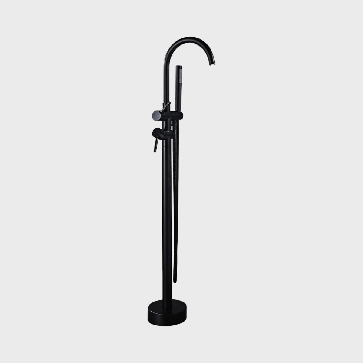 Mitigeur de baignoire sur pied noir mat