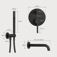 DILUVIO - Mitigeur de Bain Thermostatique Encastré