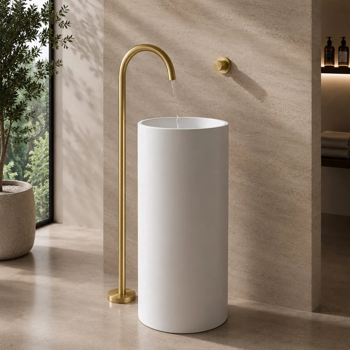 Robinet de Baignoire sur Pied Moleté, 5 Finitions TORBERNITE