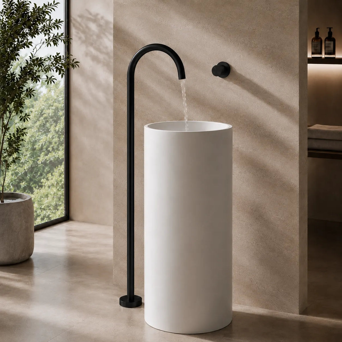 Robinet de Baignoire sur Pied Moleté, 5 Finitions TORBERNITE