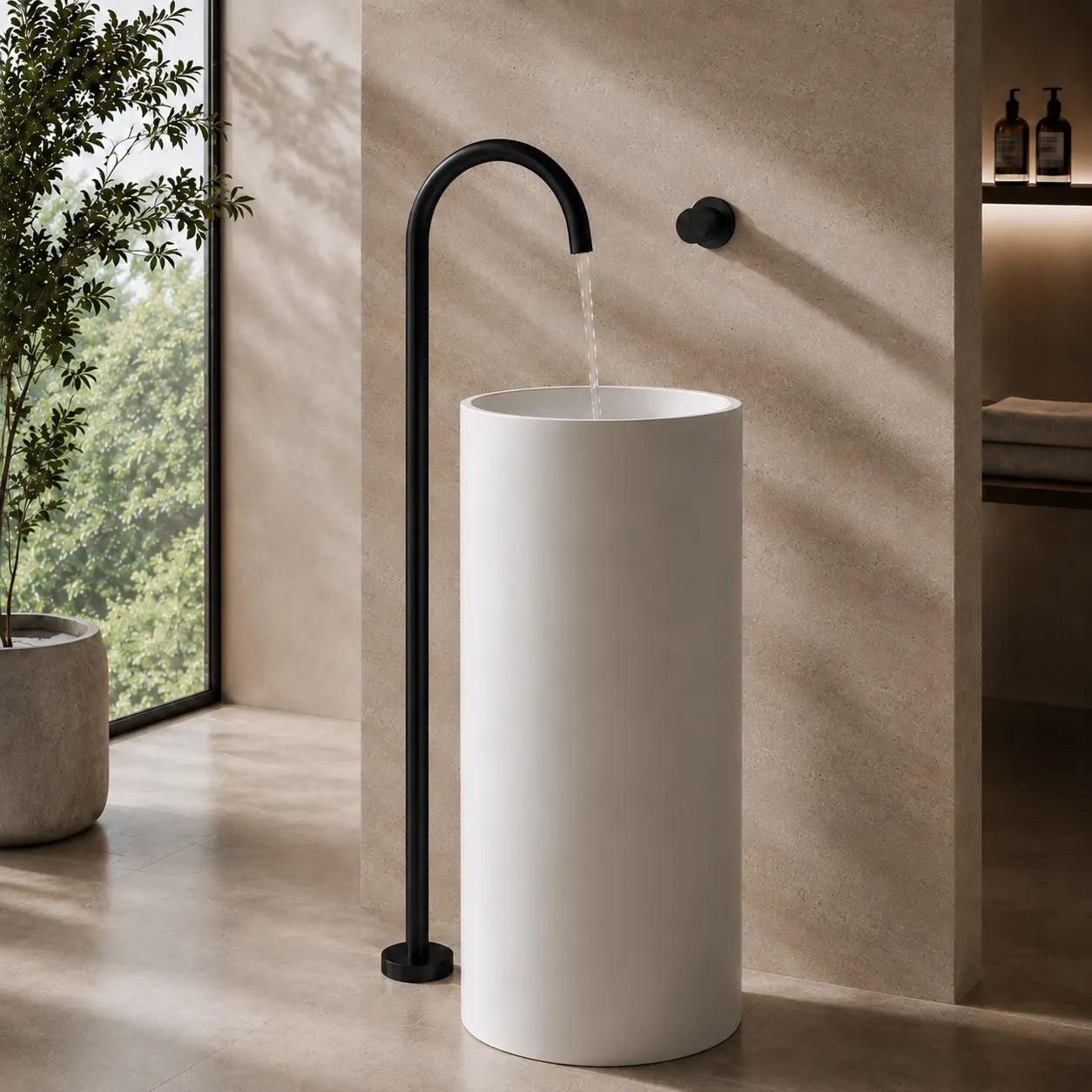 Robinet de Baignoire sur Pied Moleté, 5 Finitions TORBERNITE