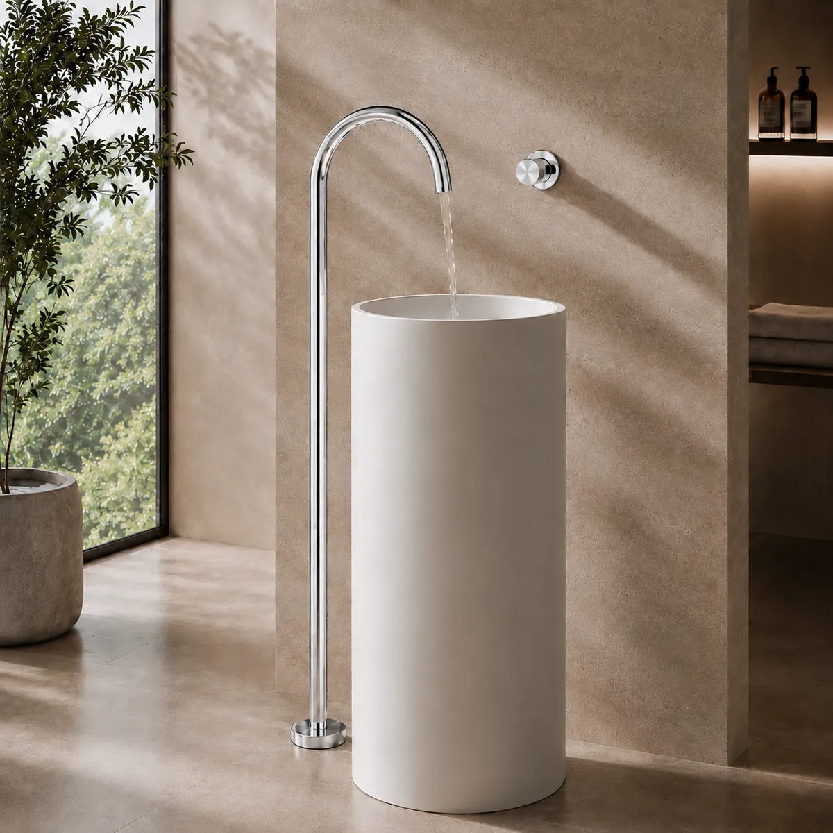 Robinet de Baignoire sur Pied Moleté, 5 Finitions TORBERNITE