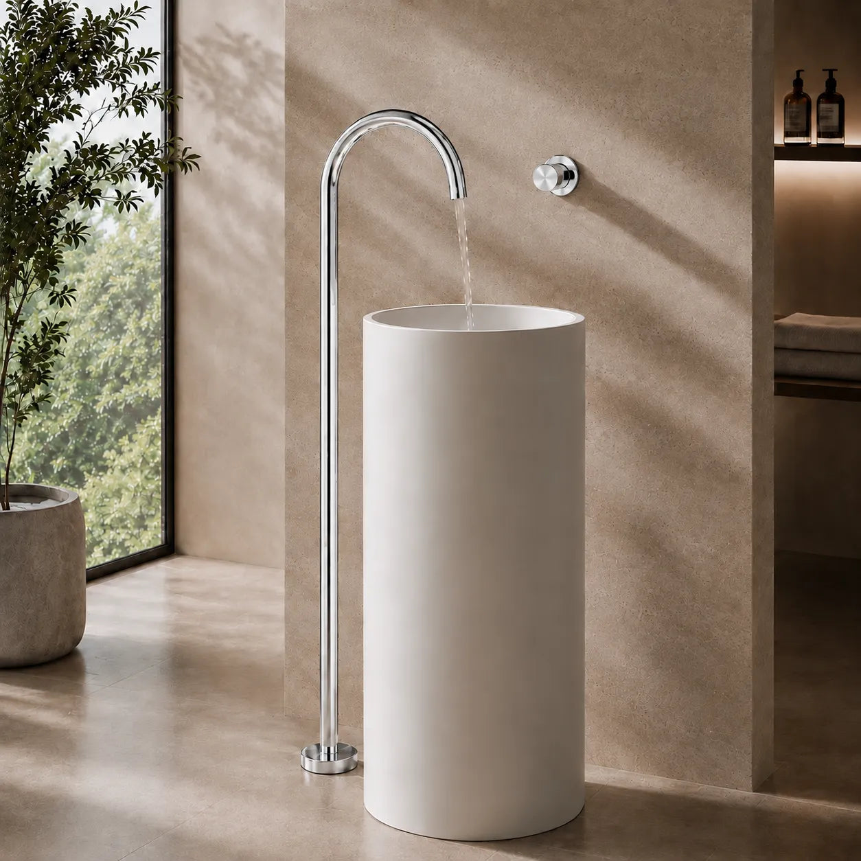 Robinet de Baignoire sur Pied Moleté, 5 Finitions TORBERNITE