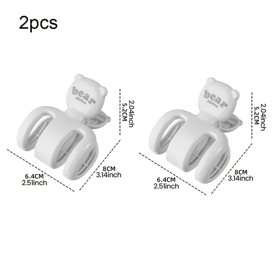 MOD 2/4/6/8pcs Large Windproof Clip, Strong Windproof Quilt Clip, Durable PP Material, Beach Towel Clip, Beach Chair Plastic Clip, Cruise Chair, Heavy Duty Clothes Fixing Hanger, Clothes Pins 2pcs / White