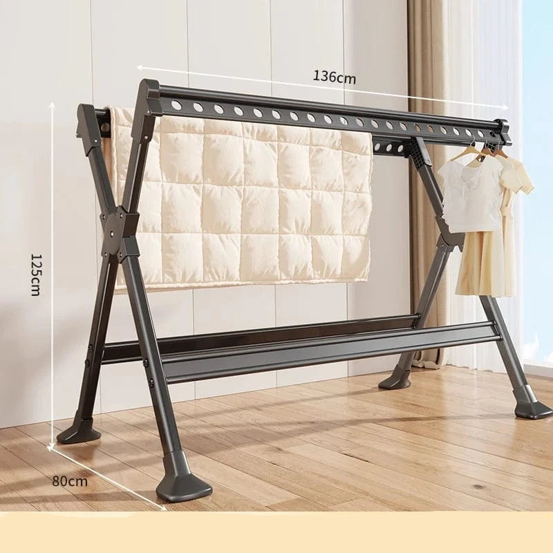 MOD Floor-Standing Household Balcony Folding Clothes Drying Rack Multi-Purpose Indoor And Outdoor Telescopic Clothes Drying Rack Non-Scalable