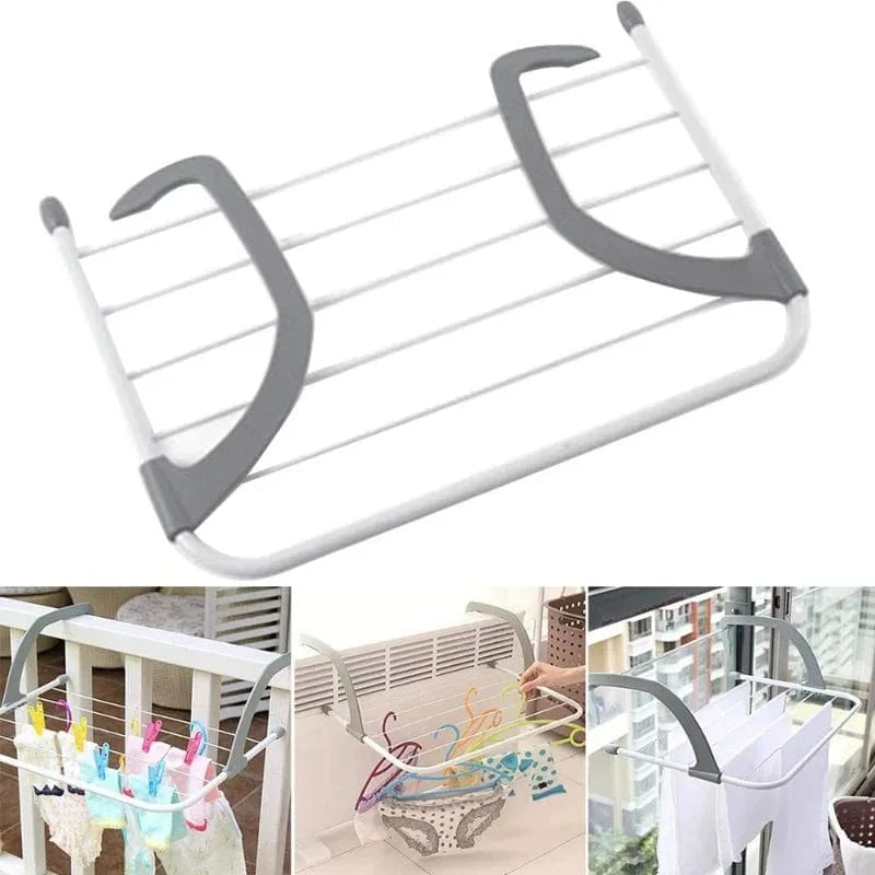 MOD Radiator Clothes Airer Foldable Radiator Drying Rack 42-72CM Extendable Radiator Clothes Drying Rack Balcony Stainless Steel 01 40cm