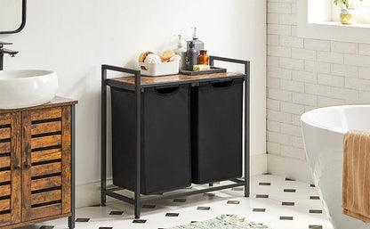 Panier à linge 2 compartiment - Organisez votre linge de manière astucieuse !