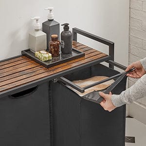 Panier à linge 2 compartiment - Organisez votre linge de manière astucieuse !