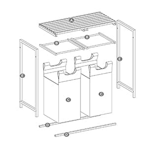 Panier à linge 2 compartiment - Organisez votre linge de manière astucieuse !