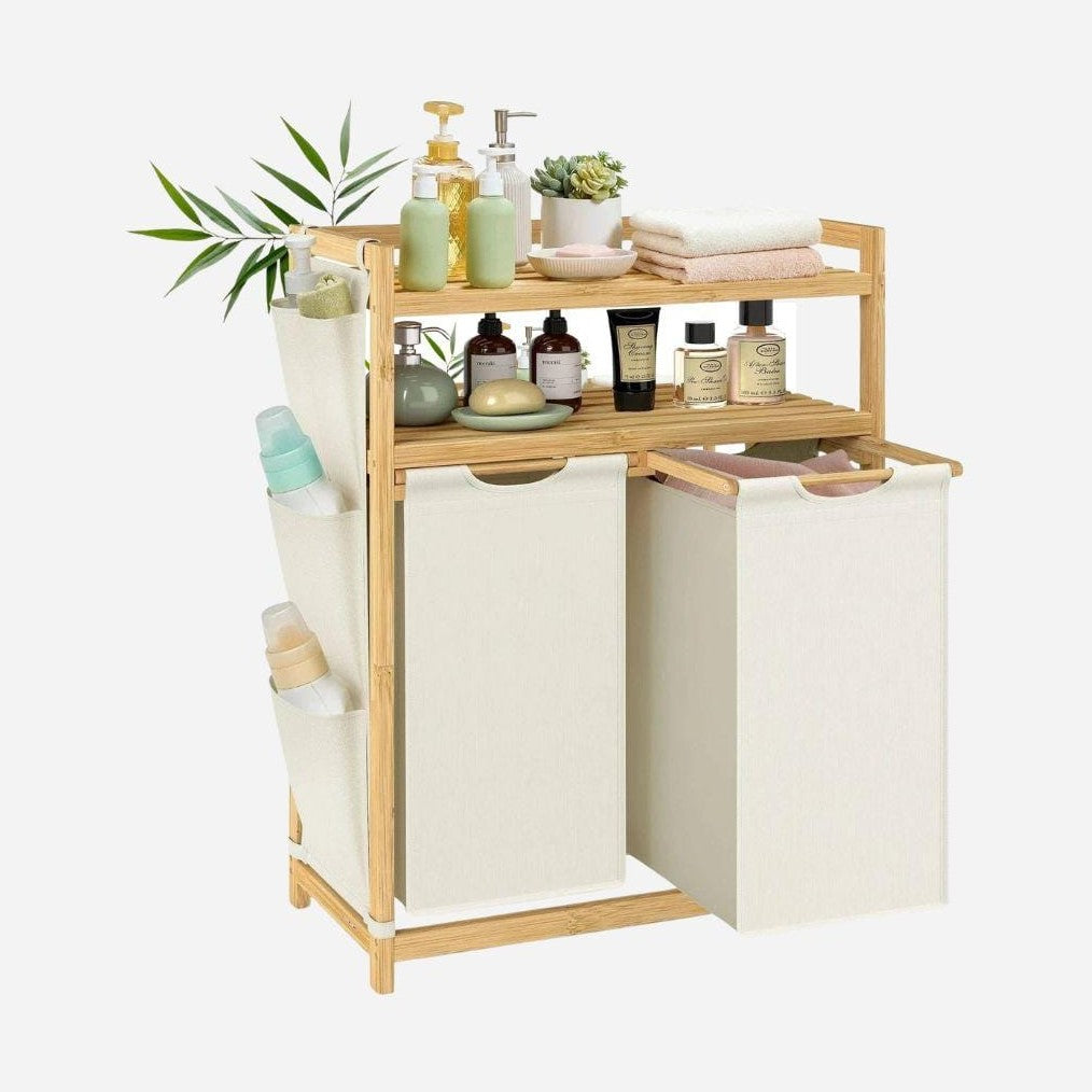 Organisateur de lessive 2 en 1 pour un rangement efficace et stylé - Aéraly