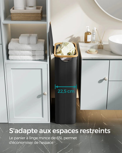 Panier à linge étroit pliable – Gain de place