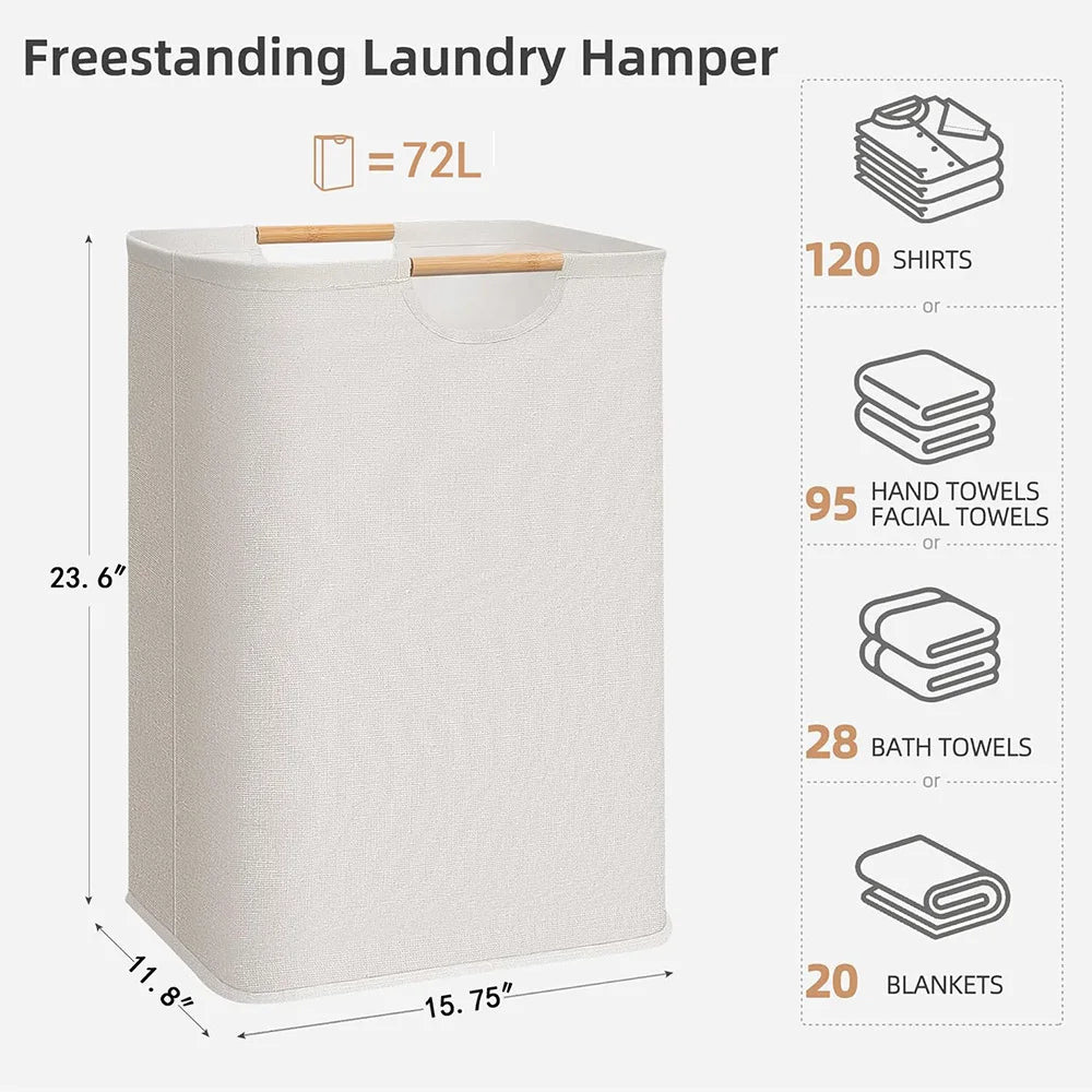 Panier linge pliable rangement salle bain - Organisez facilement votre buanderie - Aéraly
