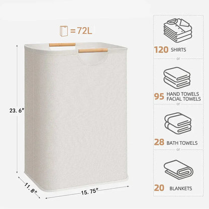 Panier linge pliable rangement salle bain - Organisez facilement votre buanderie