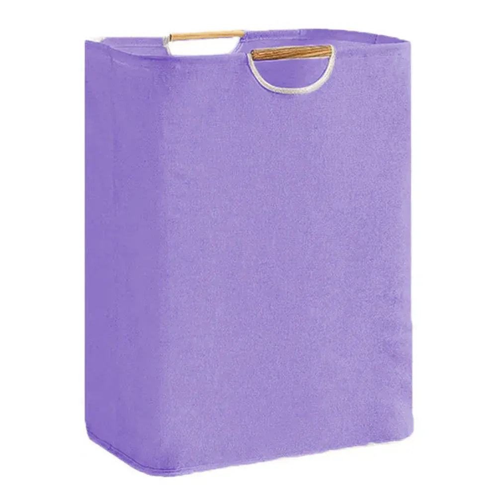 Panier linge pliable rangement salle bain - Organisez facilement votre buanderie purple