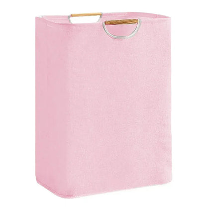 Panier linge pliable rangement salle bain - Organisez facilement votre buanderie Rose