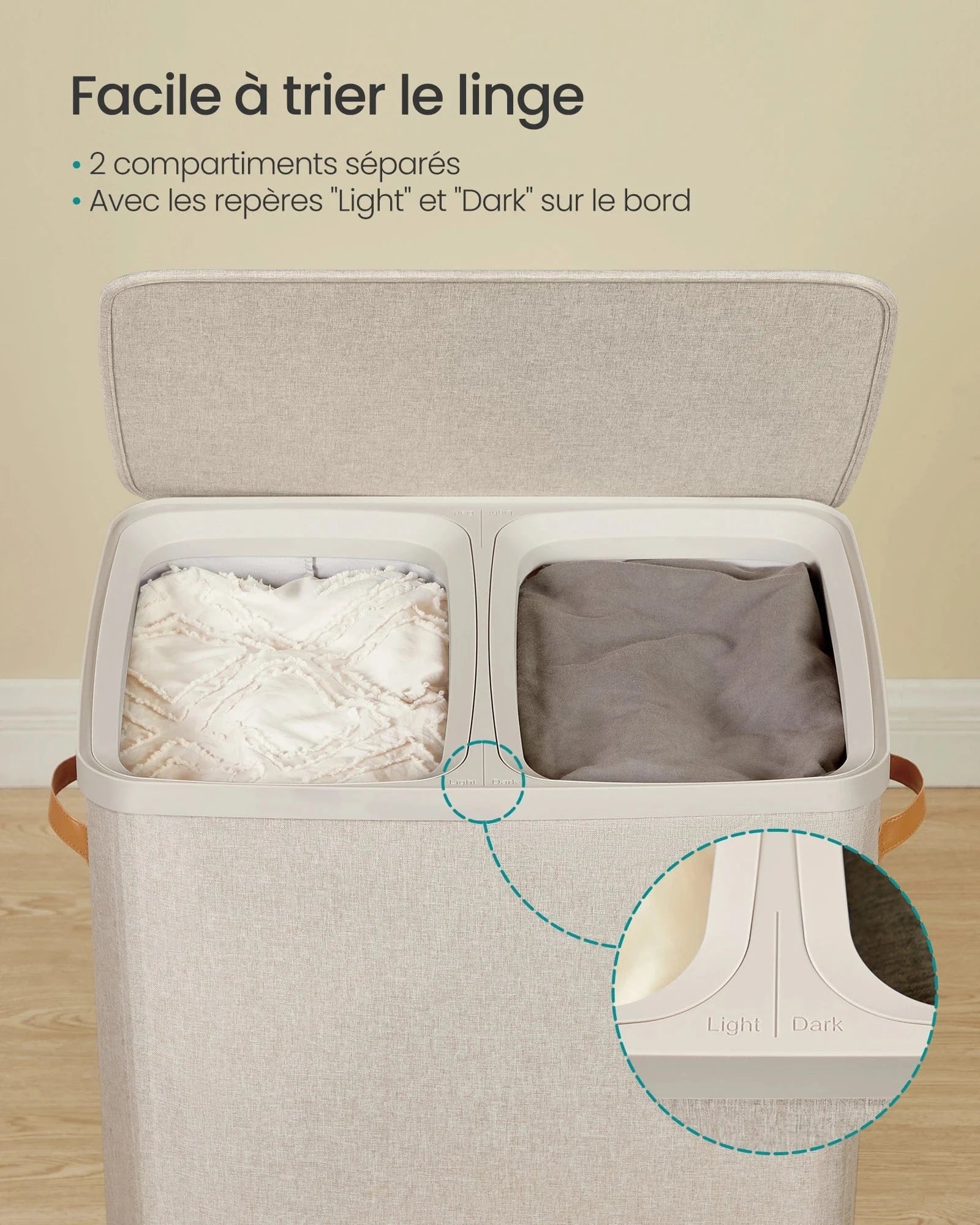 panier a linge salle de bain - Panier à linge salle de bain pratique et astucieux