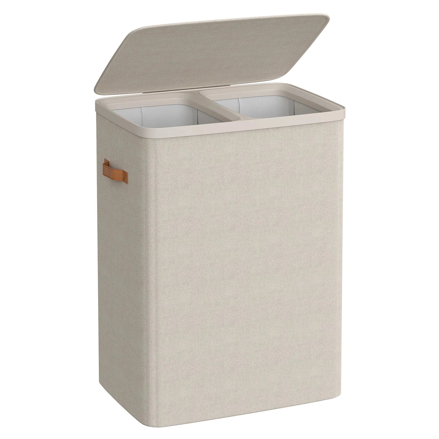 panier a linge salle de bain - Panier à linge salle de bain pratique et astucieux 170 L / Beige