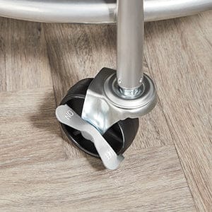 Panier a linge sur roulettes – Sac amovible, pratique et robuste Noir