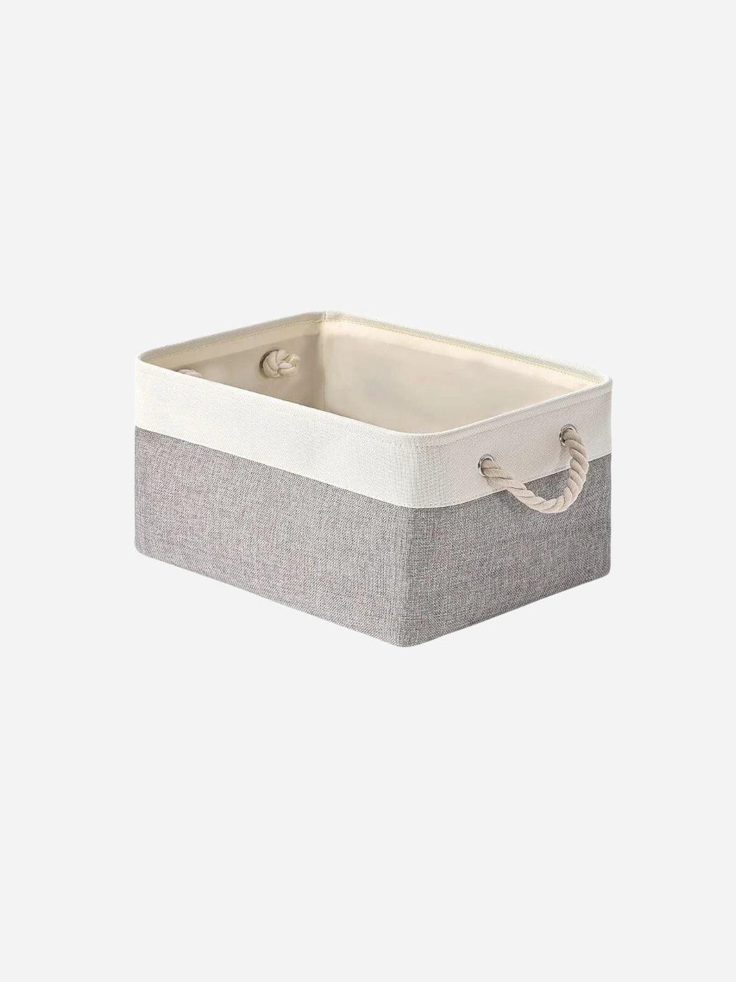 Panier de rangement en tissu avec poignée et grande capacité