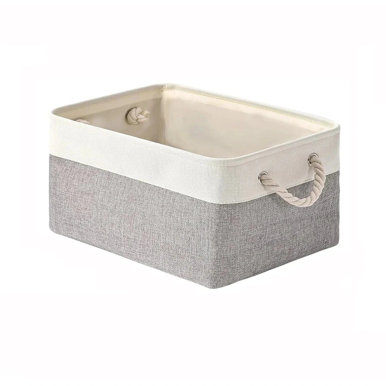 Panier de rangement en tissu avec poignée et grande capacité - Aéraly