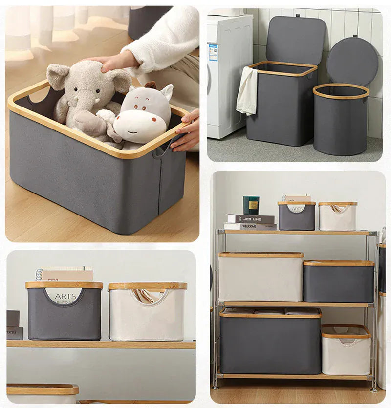 panier linge pliable avec et sans couvercle