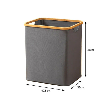 panier linge pliable avec et sans couvercle Black - Carré