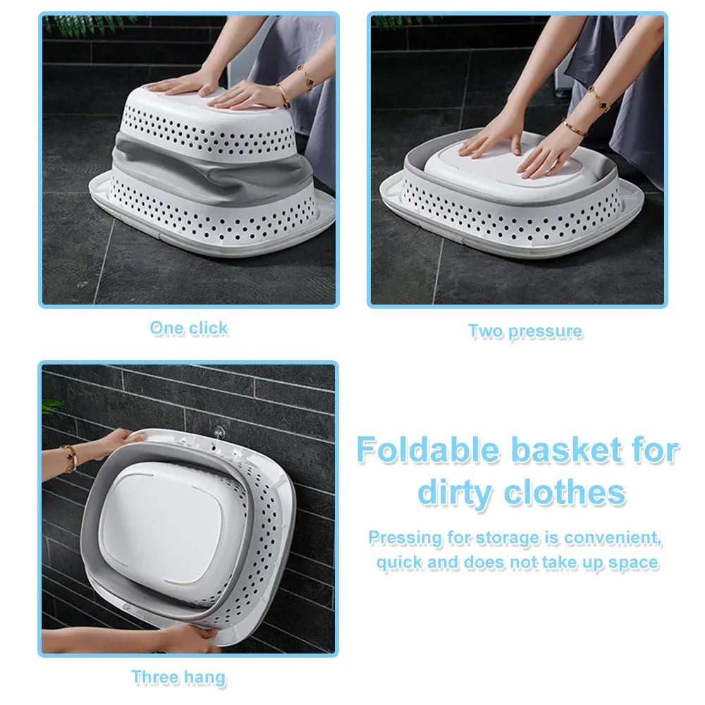 Panier pliable salle bain organiser lessive