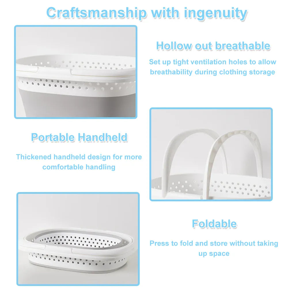 Panier pliable salle bain organiser lessive