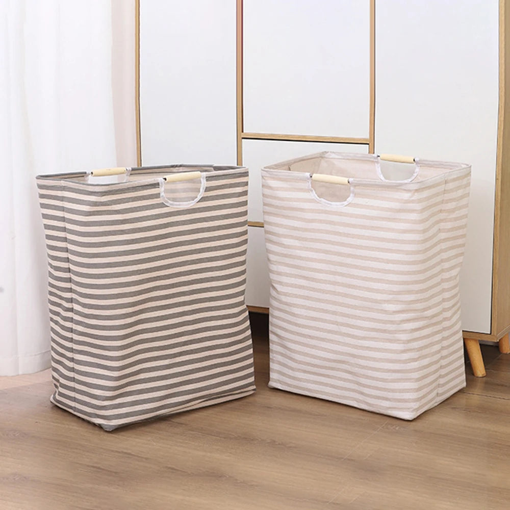 Panier rangement salle bain tissu pliable imperméable - Aéraly