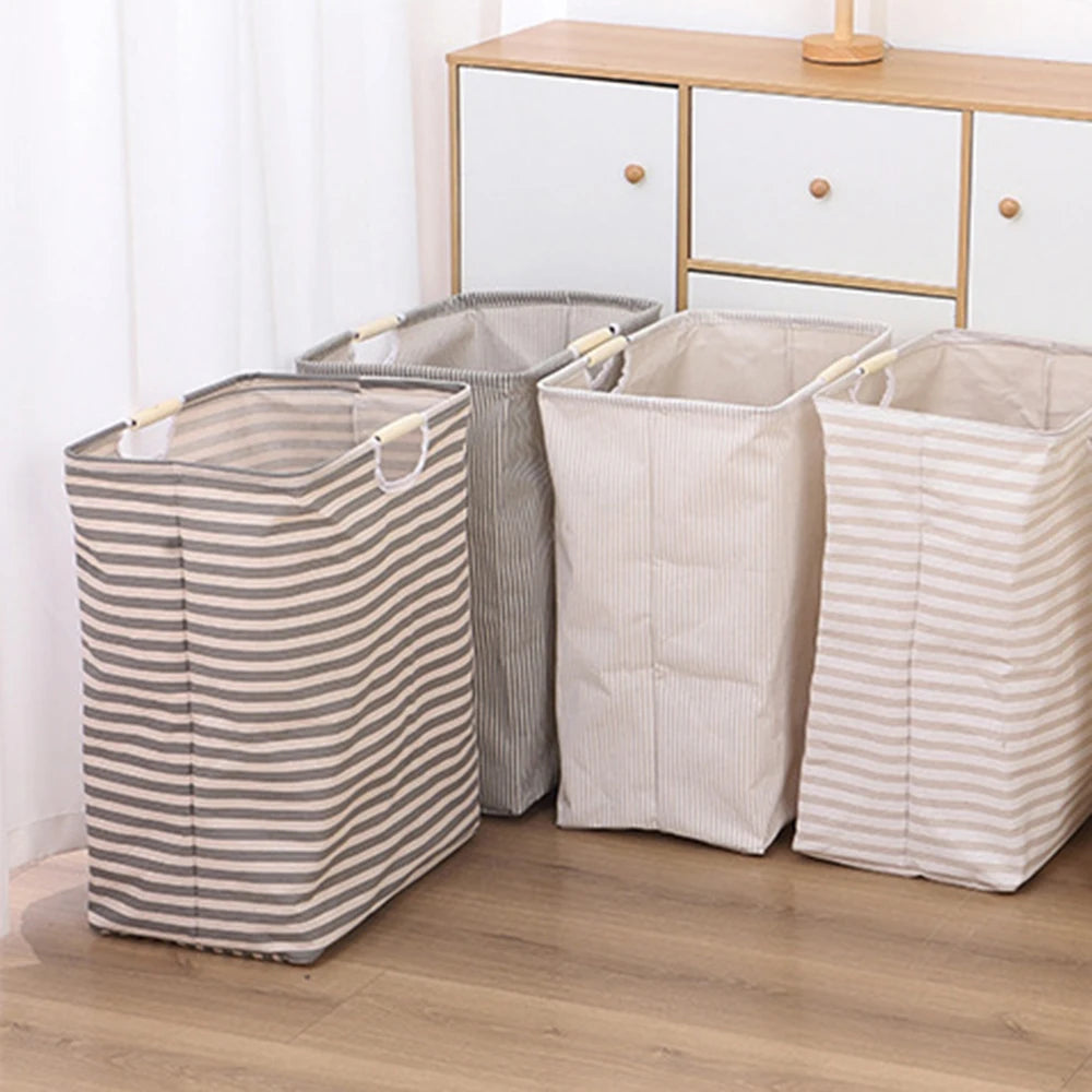 Panier rangement salle bain tissu pliable imperméable - Aéraly