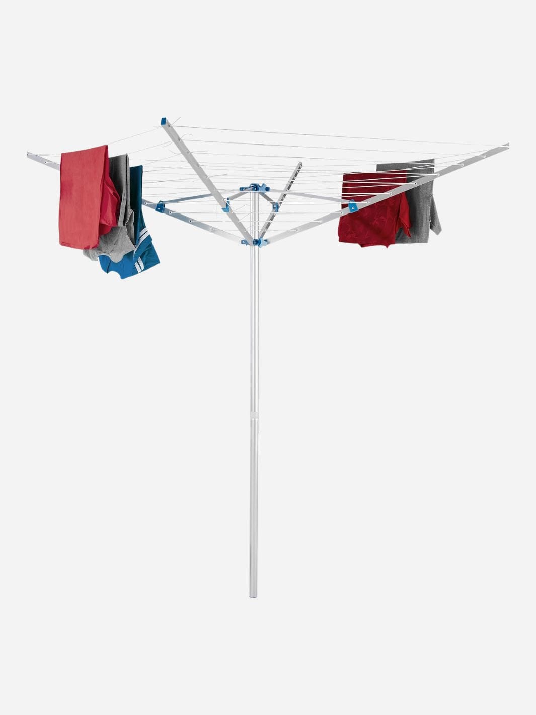 Parapluie étendoir à linge – Séchoir rotatif de jardin pliable 38 m avec housse de protection 140x180cm