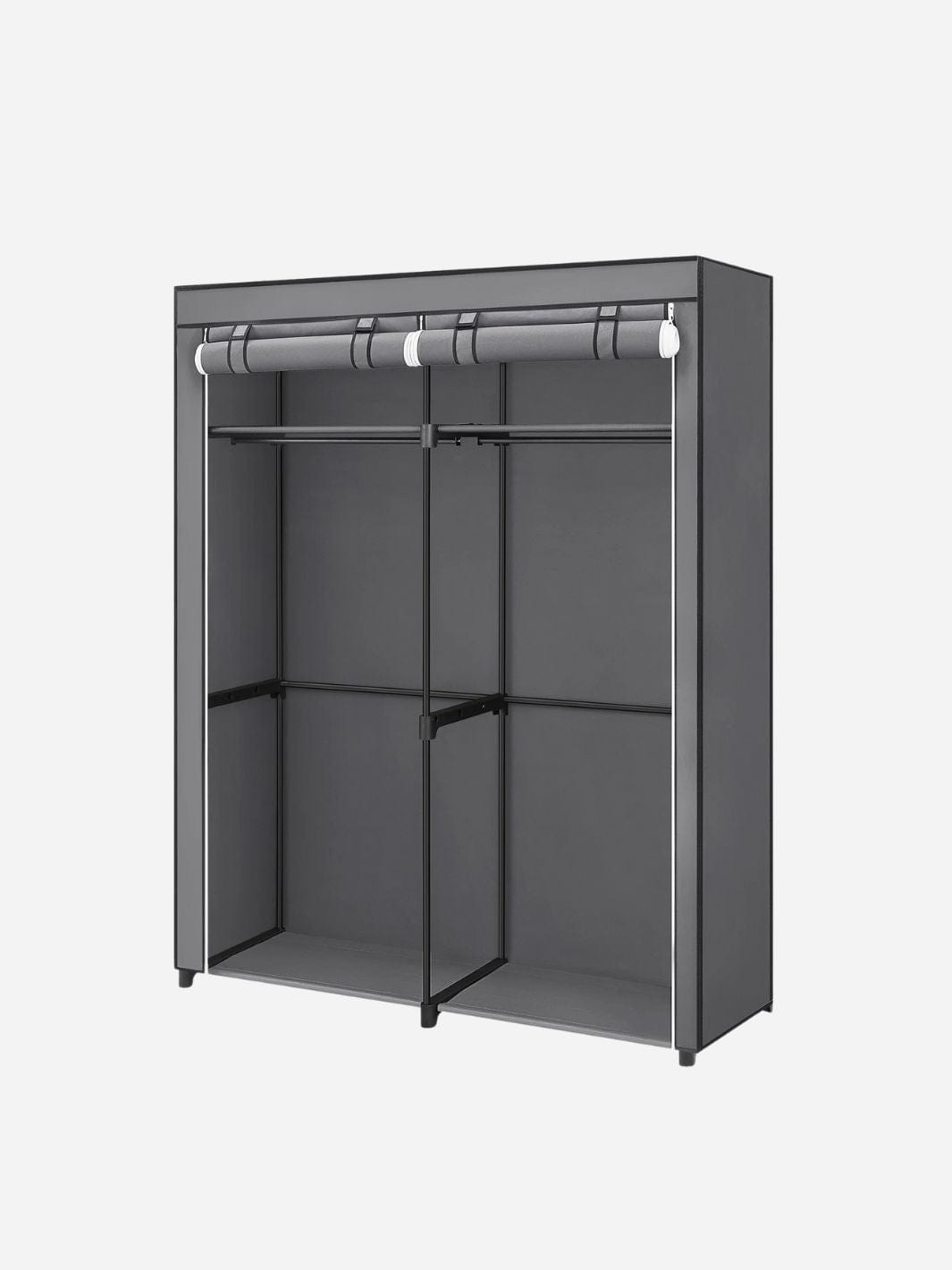 "penderie tissus " faire MOD SONGMICS Wardrobe, Clothes Storage Wardrobe for Bedroom with 2 Clothes Rails, Fabric Portable Wardrobe, Collapsible DARK GRAY / france
