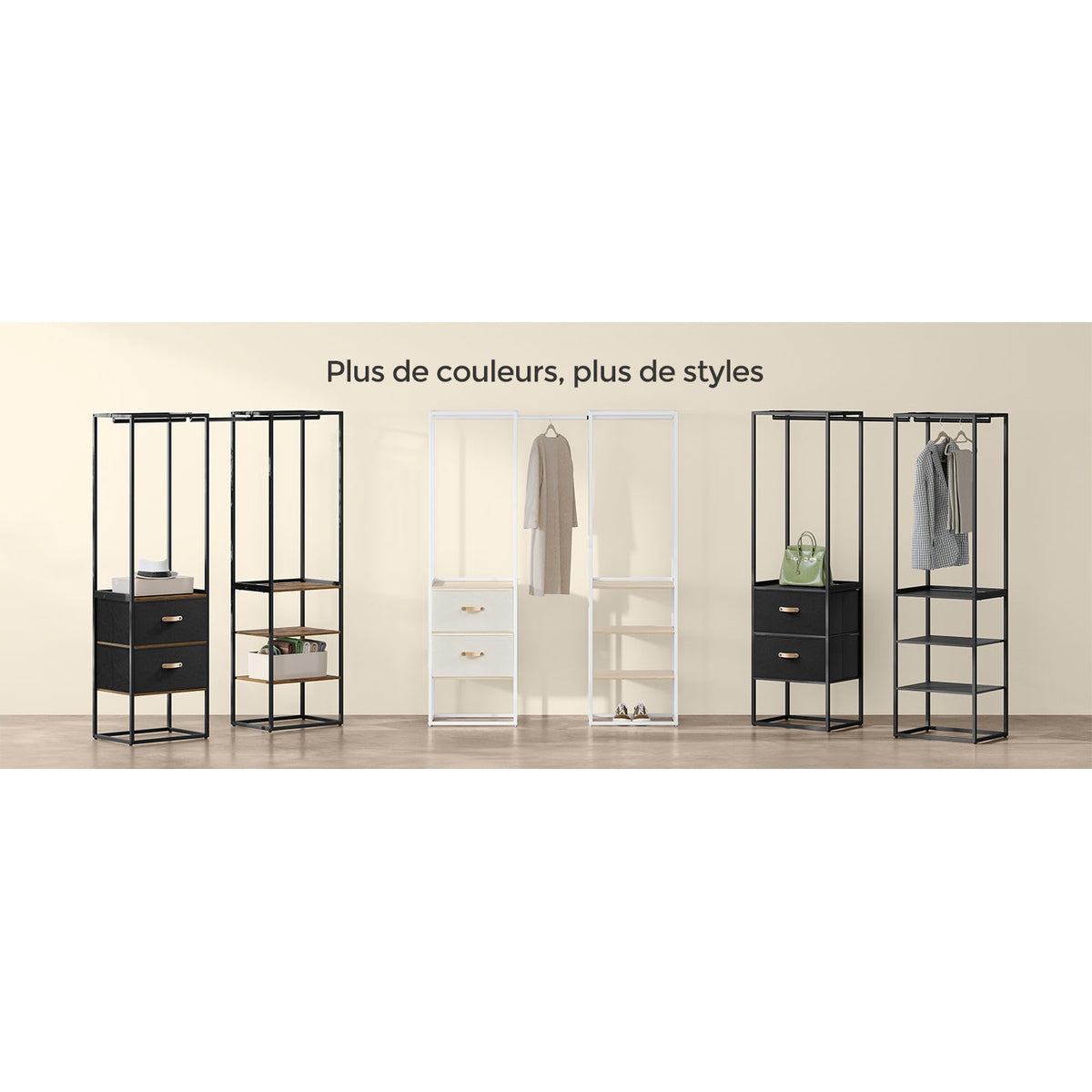 Penderie et portant - Optimisez l'espace de rangement de votre chambre avec l'armoire - Aéraly