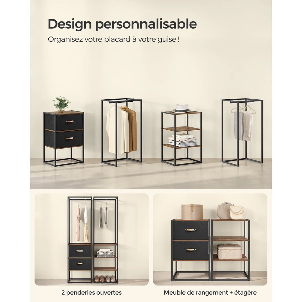 Penderie et portant - Optimisez l'espace de rangement de votre chambre avec l'armoire - Aéraly