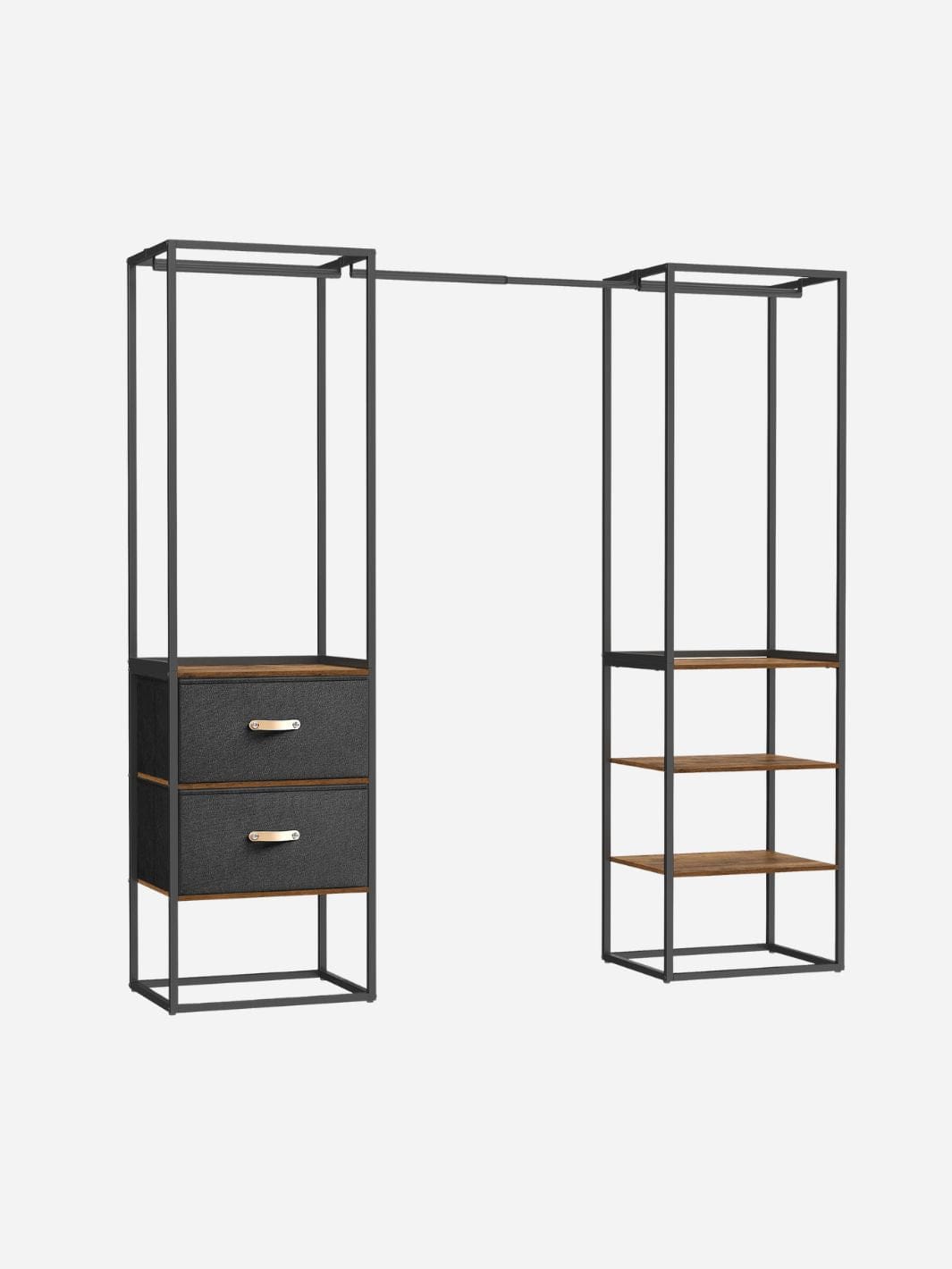 Penderie et portant - Optimisez l'espace de rangement de votre chambre avec l'armoire penderie Marron