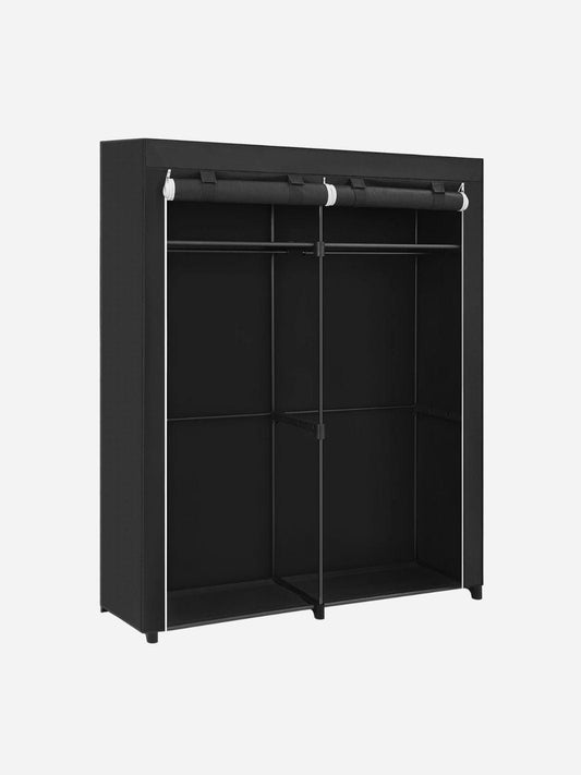 "penderie pour petit espace " faire MOD SONGMICS Wardrobe, Clothes Storage Wardrobe for Bedroom with 2 Clothes Rails, Fabric Portable Wardrobe, Collapsible black / france