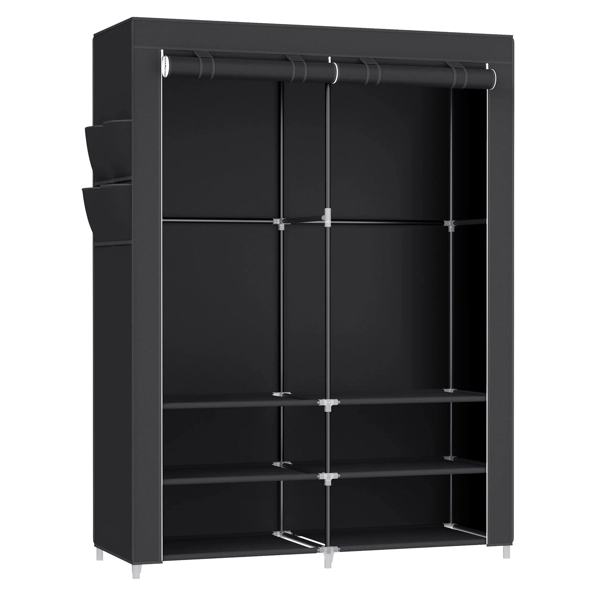 Armoire tissu penderie - Pour une organisation efficace de vos vêtements Noir