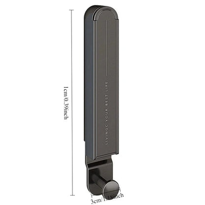 Petit portant vêtement pliable et rétractable Gris