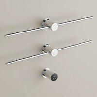Petit Sèche Serviette Électrique Encastré - 76W Chrome Aeraly