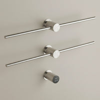 Petit Sèche Serviette Électrique Encastré - 76W Nickel Brossé Aeraly