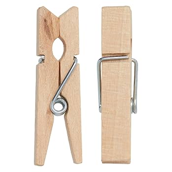 Petite pince à linge en bois naturel