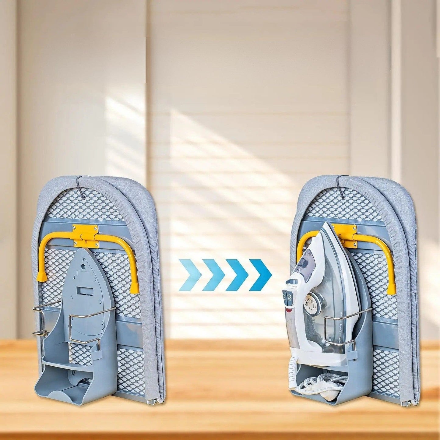 Petite table à repasser compacte et pliable