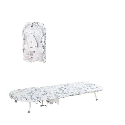 Petite table à repasser compacte et pliable Blanc florale