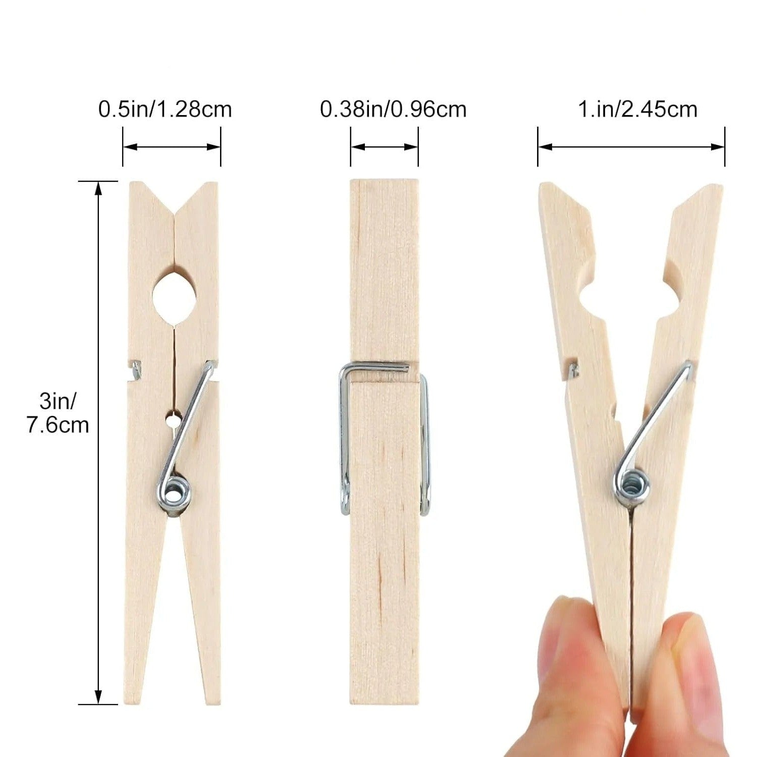 Pince à linge en bois - polyvalente et solide - Aéraly