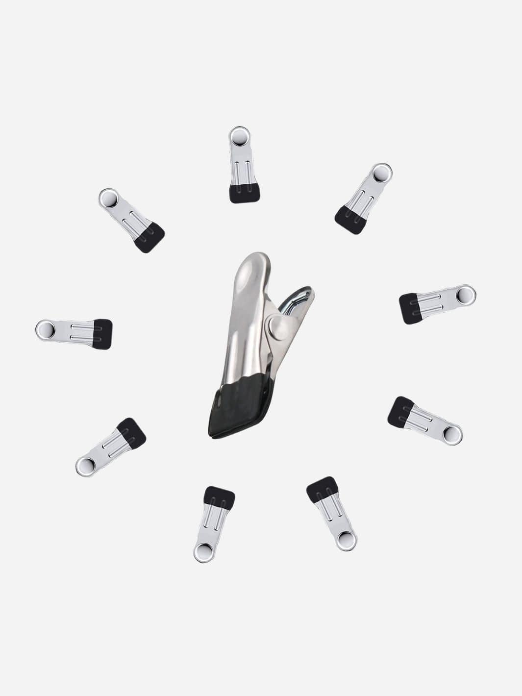 Pince à linge inoxydable | avec revêtement silicone antidérapant